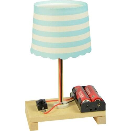 Science Technology Primary Students Scientifically Invent DIY Assembly Multicolor Self-made Creative Paper Small Cup Table Lamp