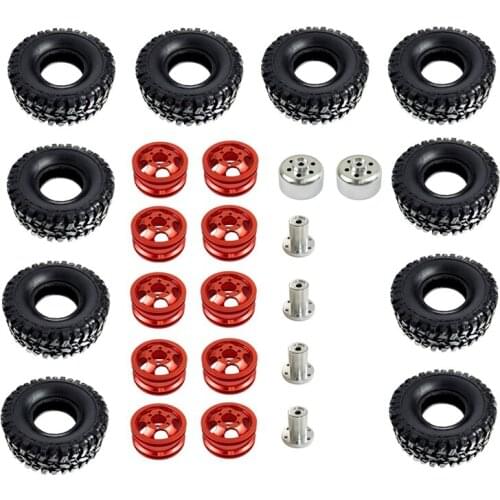 Metal Upgrade Modified Double Wheel Tires Tyre for WPL B16 B36 Q60 Q63 Q64 6WD Ural RC Car Parts Accessories
