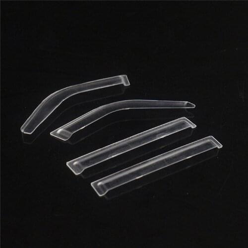 Window Sun Visor Wind Deflector Set for 1/10 LC80 RC Crawler Land Cruiser Model Car Upgrade Parts