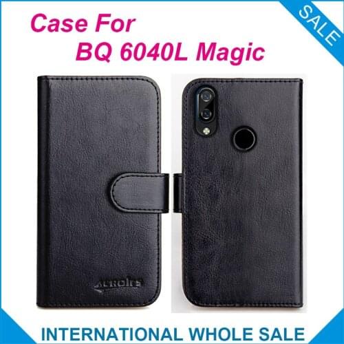 Original! BQ 6040L Magic Case 6 Colors High Quality Flip Leather Wallet Case For BQ 6040L Magic Cover Slots Phone Bag