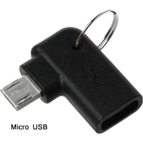 90 Degree Type C Female to Micro USB Male Charging Converter Connector Adapter for samsung Mobile Phone