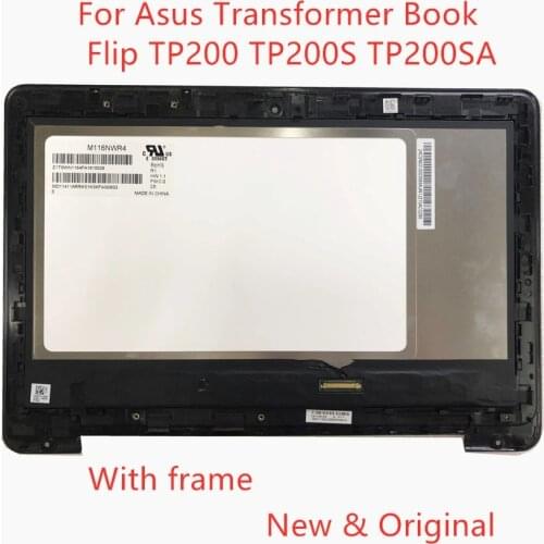 11.6" LCD touch screen digitizer + bezel M116NWR4 tablet For Asus Transformer Book Flip TP200 TP200S TP200SA screen replacement