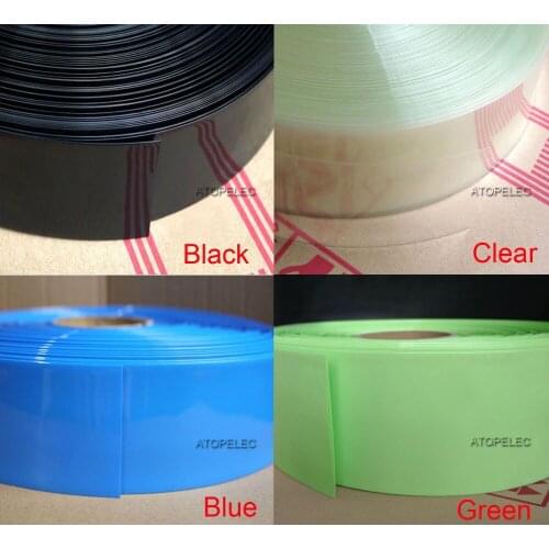Wide 475MM / Diameter 302MM PVC 2:1 Heat Shrink Tubing Battery Wrap Black/Blue
