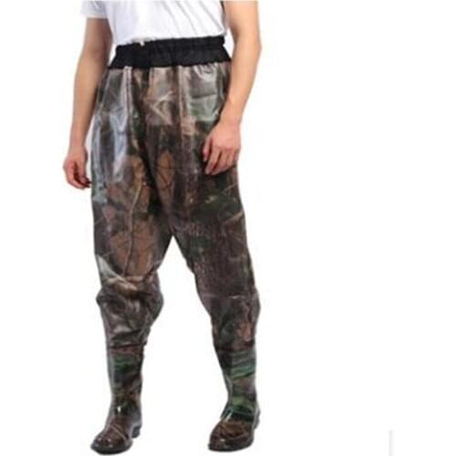 85 Silk High Quality Half Body Waterproof Fishing Pants Uniex Outdoor Hunting Underwear Breathable Wading Trousers Rain Boots