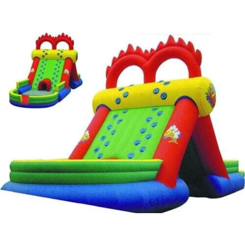 Factory price inflatable slide with pool/PVC commercial inflatable water slide for family use
