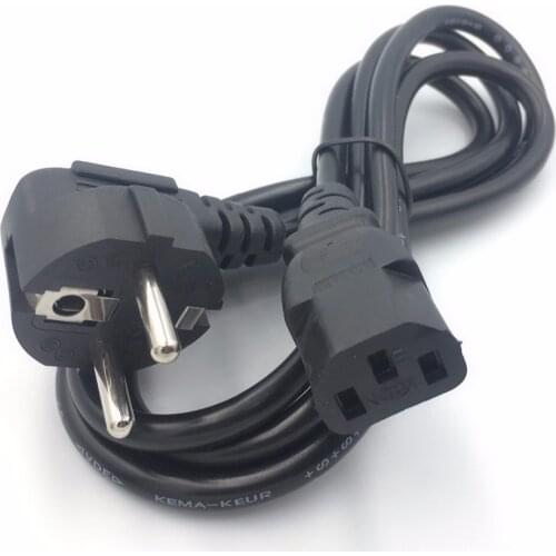 1.5m IEC320 C13 to European 2 pin Round Power line cables,Schuko CEE7/7 Power Cable,IEC320 C14 VDE Power cord