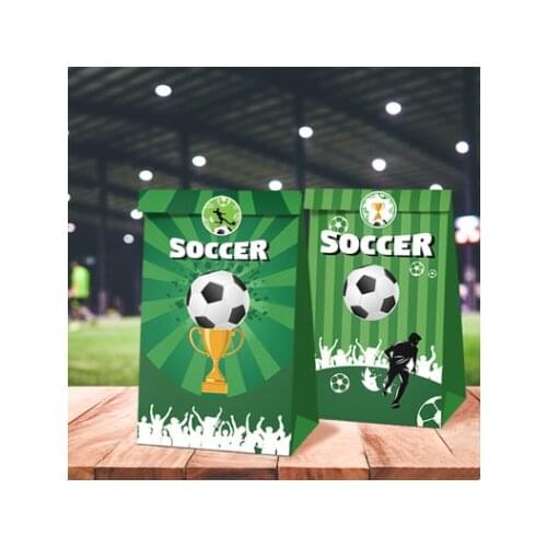 12pcs Football/Basketball/Baseball Candy Bag Gift Box Love Sports Boys Happy Birthday Gift Bags Party Decoration Supplies