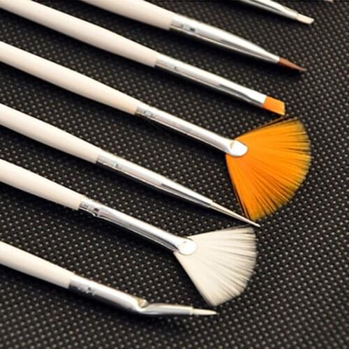 15 Pcs Nail Brushes Professional Nail Art Design Painting Drawing Pen Brush Set Nail DIY Tool