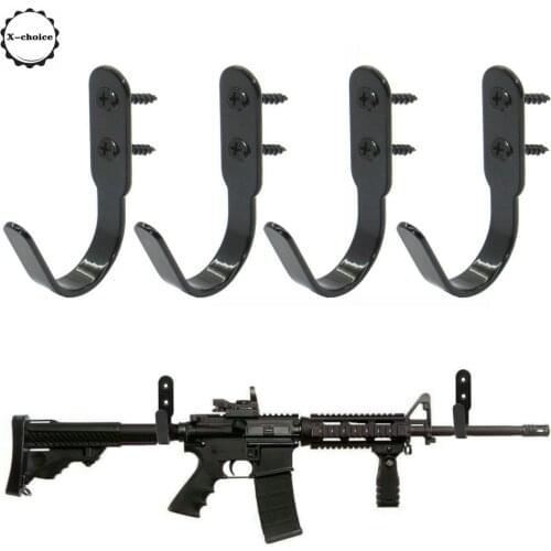 4Pk/ Lot Horizontal Gun Rack Storage and Shotgun Hooks Store Any Rifle Shotgun and Bow - Heavy Duty Steel