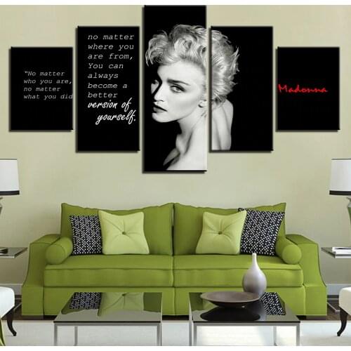 5 Panel Marilyn Monroe Canvas Modular Picture Abstract Print Painting Wall Art For Living Room Modern Home Decoration Posters
