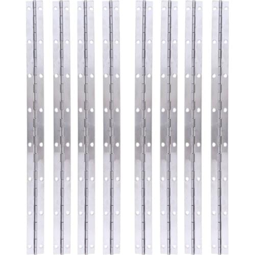 8PCs 15'x1' Inch Boat Piano Hinge Stainless Steel Deck Hatch Hardware
