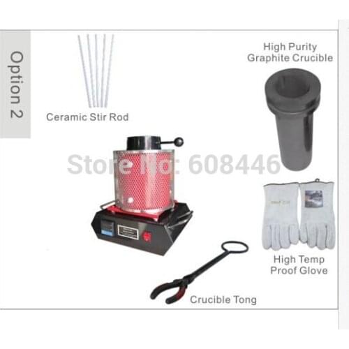 Automatic Digital Melting Furnace 1KG for Melt Scrap Silver & Gold MF-1000 Two