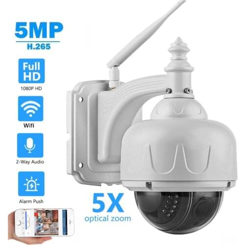 1080P Wireless IP Camera 2MP 5MP 5X Optical Zoom Two Way Audio Wifi Camera Home Security Surveillance CCTV Network Memory Slot