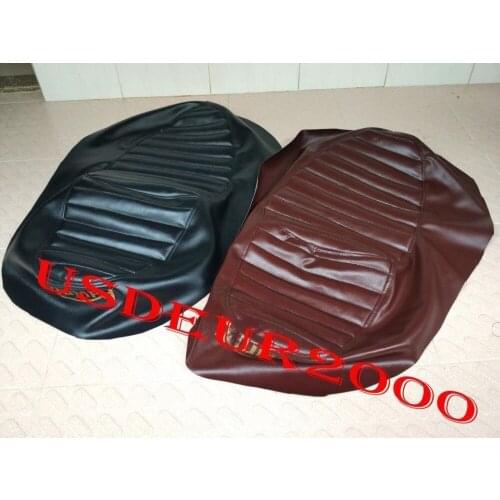 Replacement Seat cover for Triumph Thruxton 900 2004 2005 2006 2007 2008 2009 2010 2111 2012 2013 2014 2015 04-15 Black / Brown