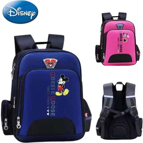 Disney Mickey Anime Cartoon Children Backpack Girls Boys Schoolbag Gift Waterproof Backpacks Child Book Bag Kids Shoulder Bag