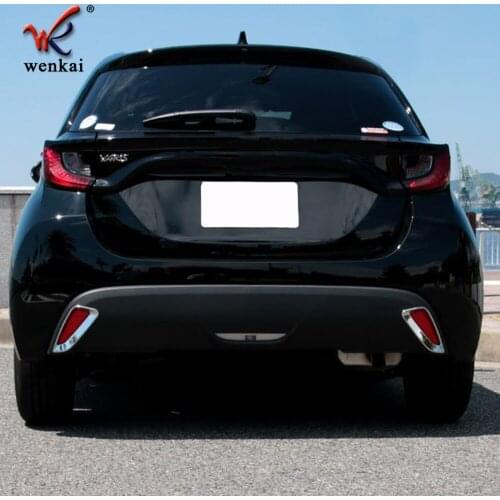 For 2021 2022 Toyota Yaris Cross Car Accessories Sticker Rear Fog Lamp Cover Chrome Trim