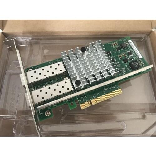 E10G42BTDA 82599ES Dual port optical port 10 Gigabit network card PCI-E X520-DA2