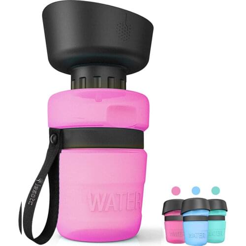 Foldable Dog Water Bottle Pet Feeder Bowl Portable Water Bottle Pets Outdoor Travel Drinking Dog Bowls Drink Bowl Dogs BPA Free