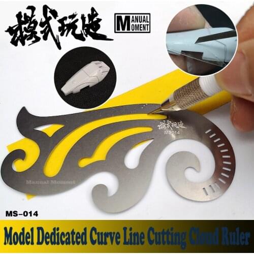 Gundam Model Dedicated Transformation Upgrade Tools Curve Line Cutting Cloud Ruler Modeling Hobby Craft Accessory