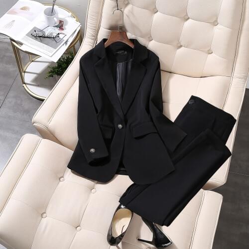 Fashion suit suit female work clothes spring New high quality large size 5XL business Blazers + Elastic pant two-piece Set women