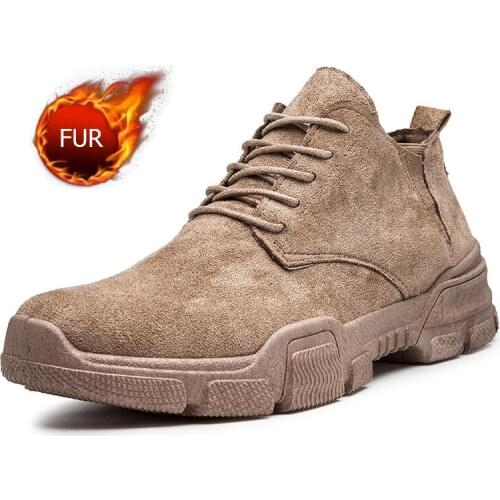 Men Shoes fashion Warm fur Loafers Breathable Autumn lace up comfortable Casual Shoes Outdoor Men Sneakers Shoes