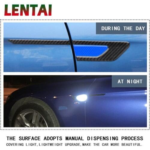 LENTAI 1Set Car Front Fender 3D Emblem Stickers Styling For Subaru Mitsubishi ASX Lancer Outlander accessories for hyundai creta
