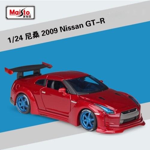 Maisto Diecast 1: 24 Nissan GTR Drift Modified Version Simulation Alloy Car Model Collection Souvenir Ornaments Display Toy Gift