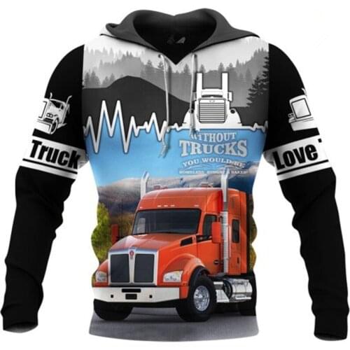 Fashion hot love truck 3D full body print 3D printed mens Hoodie Harajuku Hoodie Sweatshirt trippy tie dye Street Unisex Hoodie