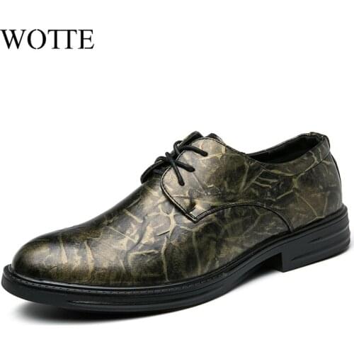 Fashion Pointed Toe Dress Shoes slip on Men Leopard Loafers PU Leather Shoes for Men Formal party Mariage Wedding club Shoes