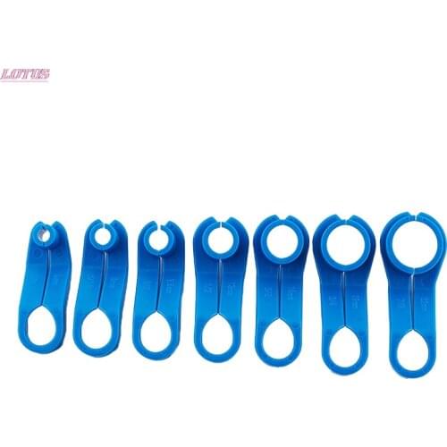 Automobile Fuel Line Disconnect Set Fuel Line Removal Tools Replacement Fuel Line Angled Disconnect Tool Car Tools 7pcs