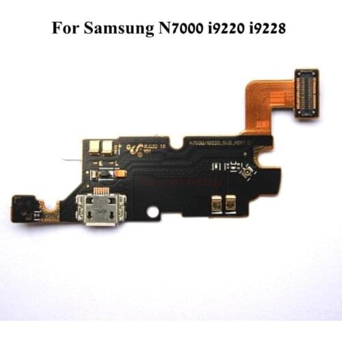 Original USB Charging Dock Port Flex cable For Samsung I9220 N7000 I9228 Charger plug board with Microphone Replacement