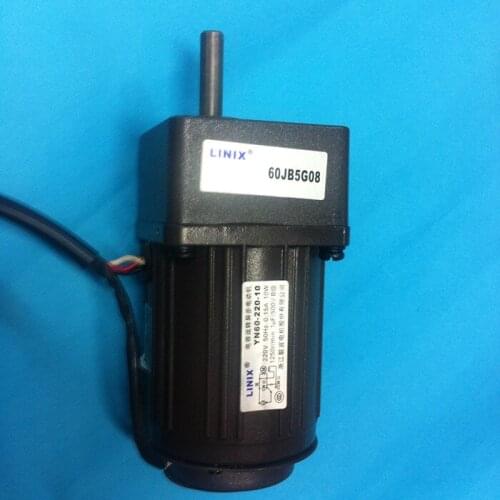 Stepless speed regulation 5 lines Adjustable speed LINIX Gear reducer motor 60JB5G08 YN60-220-10 Deceleration new original