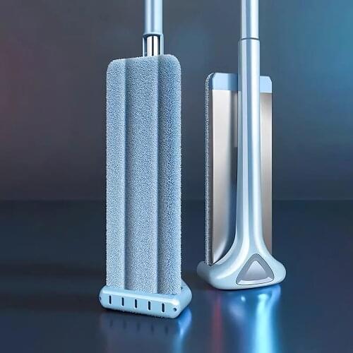 Flat Mop Home Kitchen Floor Mop Cleaning Tool Aluminum Plate Hand Free Washing Microfiber Magic Squeeze Mop