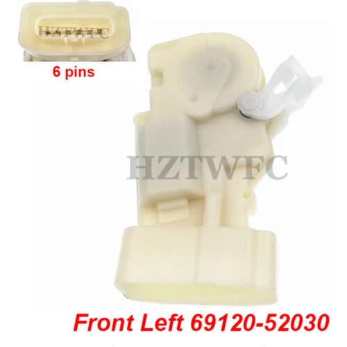 6 Pins Front Left Door Lock Actuator 69120-52030 6912052030 For Toyota Echo Scion XB For Lexus GS300 GS430 GS400L 2000-2005