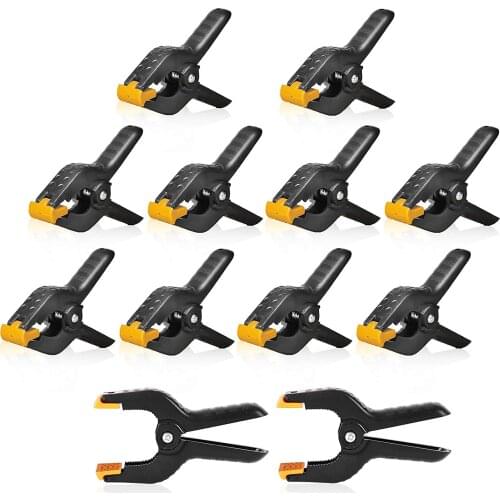 Heavy Duty Spring Clamps 4.5 inch 12 Pack, Photo Booth Backdrop Clips for Muslin, Paper, Photo Background Support, Photography