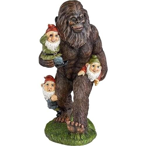 Garden Statue Garden Decoration Dwarf Statue Orangutan Dwarf Resin Ornament Desk Outdoor Garden Sculpture Decor Resin Statue