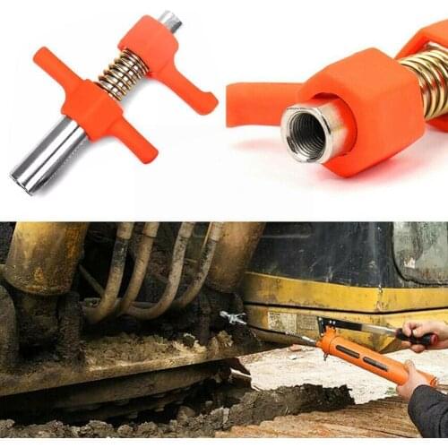 1/8” Grease Lock Clamp Type High Pressure Grease Nozzle Button Nozzle Type Head Grease Grease Gun Couple Gun Grease Head Ma W1K6