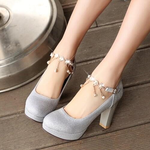 2018 fashion shinning bling sexy ladies shoes European party peep toe party women pumps wedding elegant high heel women shoes