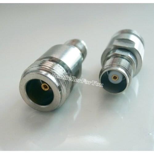 1Pcs N Female Jack to TNC female Plug Straight RF Connector Adapter