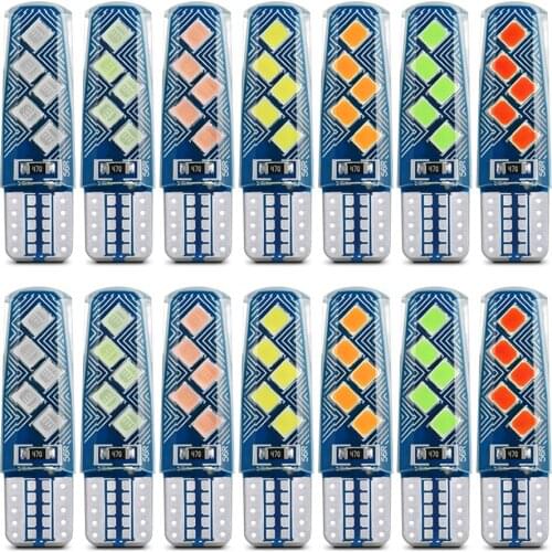 100X T10 W5W 168 192 Led Tail Light 3030 10SMD Car License Plate Light Canbus NO Error Auto LED Interior Light Dome Reading Lamp