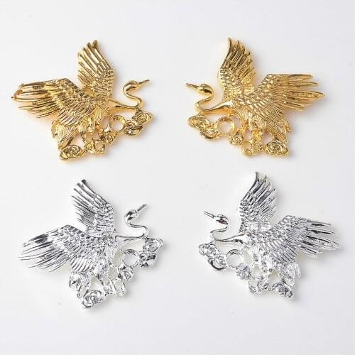 4pcs/lot New Antique Alloy Metal Decorative Buttons DIY Hair Accessories Headwear Handmade Artificial Diamond Jewelry Buttons