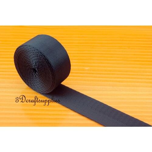 5 yards 1 inch heavy weight nylon webbing Ruban for bag purse strap handles blue ZC59