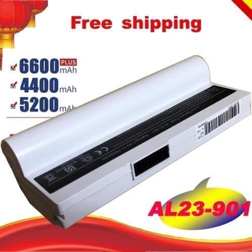 White AL23-901 AP23-901 Laptop Battery For ASUS Eee PC 1000HA 1000HD 904HD 1000 1000H 901 1000HE EPC-901 1000HG Free shipping