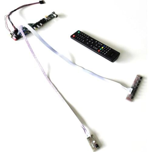 For LP156WH3-TLT1/TLT2 T.V56 screen controller drive board VGA+AV+USB+RF 1366*768 notebook PC LVDS 40Pin WLED 15.6" DIY kit