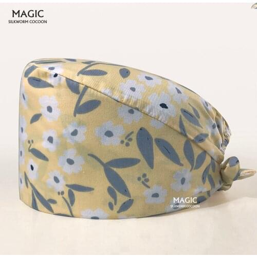 Breathable tieback nurse Surgical Medical scrubs cap Hospital doctor nursing cap Breathable dentist pet vet lab Pharmacy cap