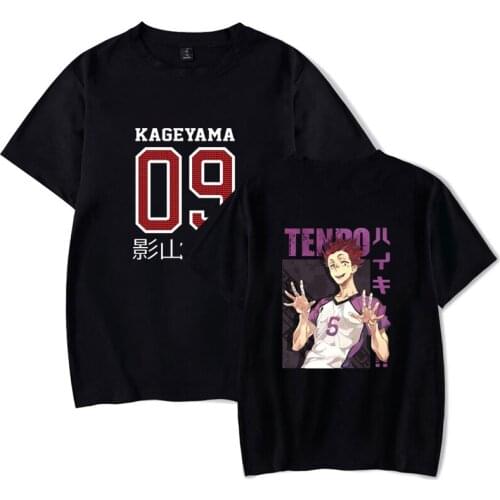 Harajuku tshirt japanese Printed Unisex Short Sleeve T shirt cool artoon nime casual T-shirt Male Streetwear Tops men clothes