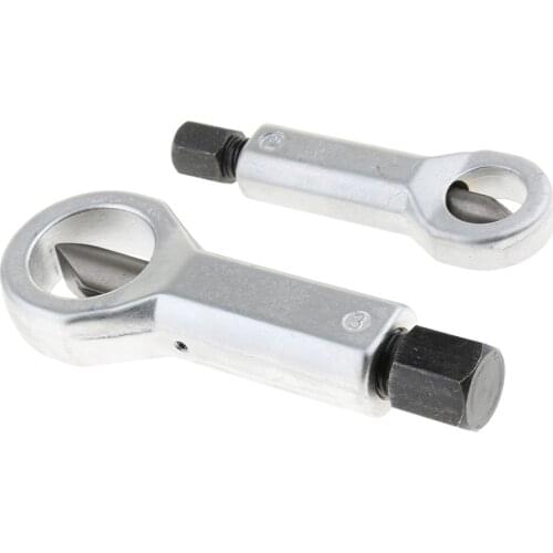 2pcs Nut Splitter Set (for 0-18mm and 12-30mm), Broken Damaged Screw Nut Removal Splitting Tools
