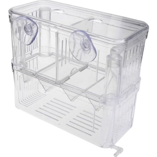 Aquarium Incubator Fish Tank Separator Box Breeding Double Breeder Insulation