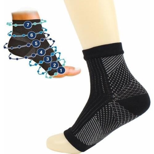 Quality Vita Wear Copper Infused Magnetic Foot Support Compression Sock Yoga Ankle Sports Socks Fitness Sprain Protection Tools