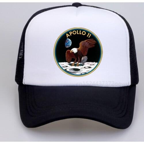 Apollo 11 50Th Anniversary Moon Landing hat Fashion men Summer Mesh Breathable trucker cap adjustable women snapback hats